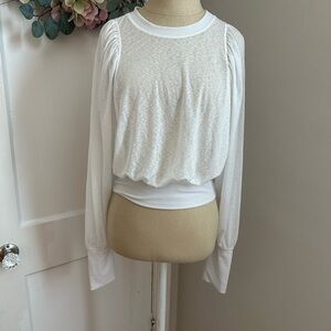 Sheer White Women's Top FP Movement Free People